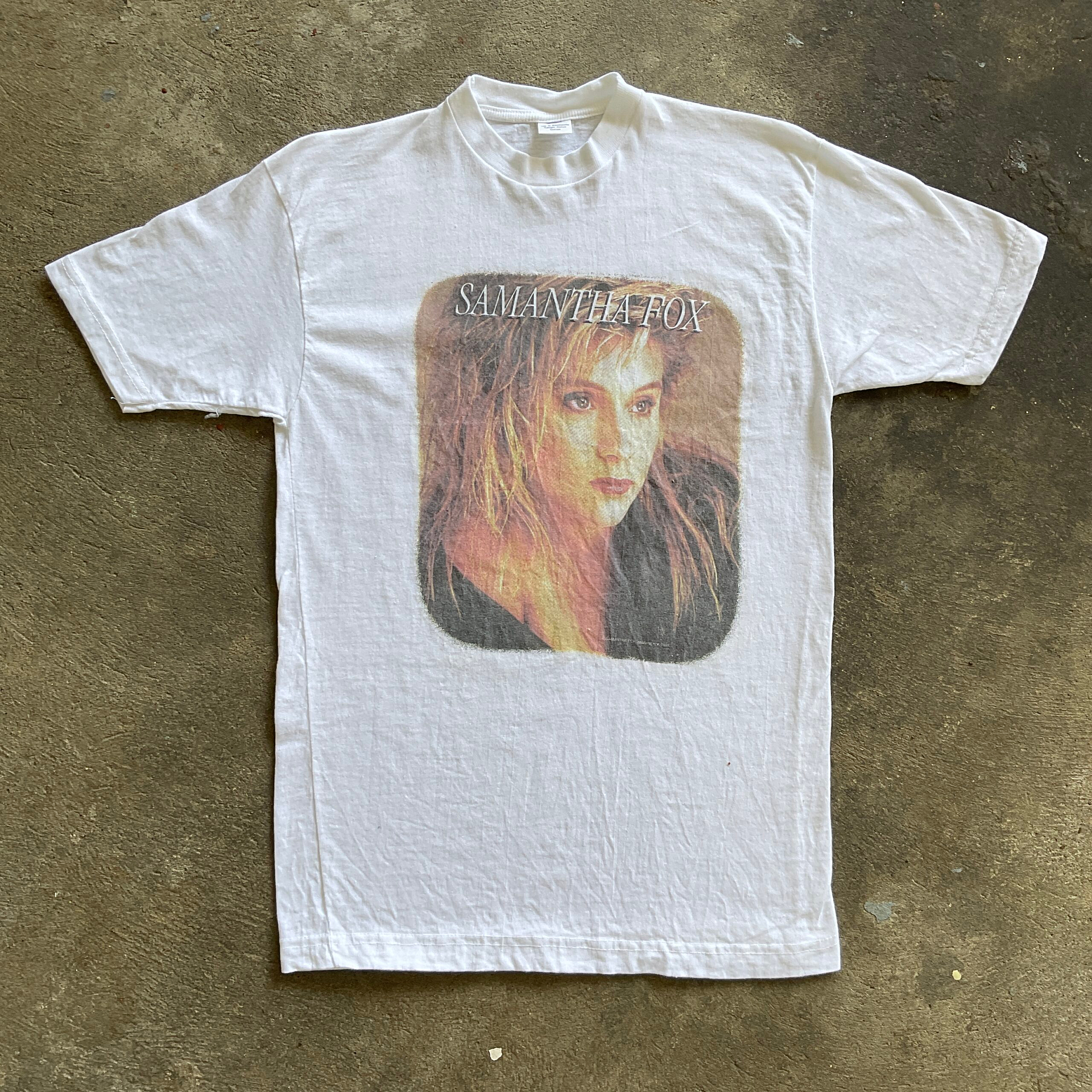 1987 Samantha Fox T-Shirt - Restored Vintage